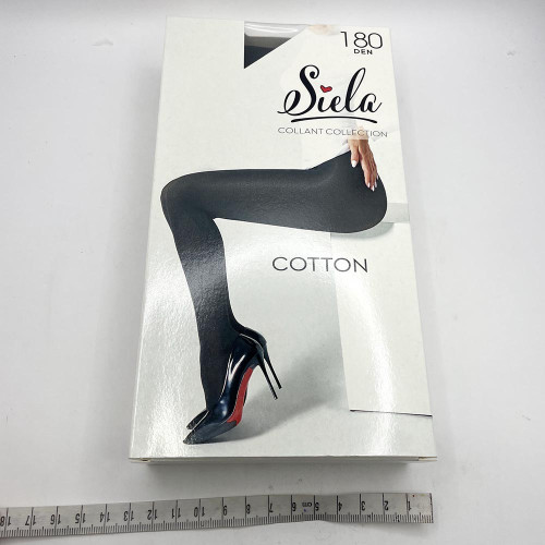 Колготи жіночі Коттон Siela 180ден №2 Неро
