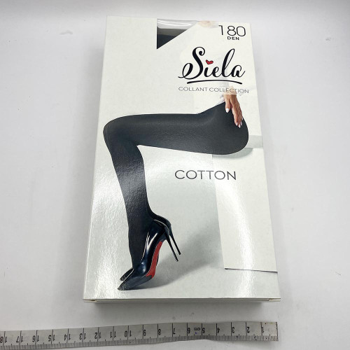 Колготи жіночі Коттон Siela 180ден №3 Неро