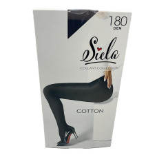 Колготи жіночі Коттон Siela 180ден №3 Неро