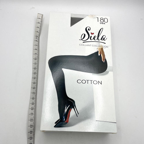 Колготи жіночі Коттон Siela 180ден №3 Неро