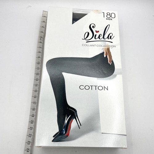 Колготи жіночі Коттон Siela 180ден №4 Неро
