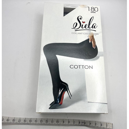 Колготи жіночі Коттон Siela 180ден №4 Неро