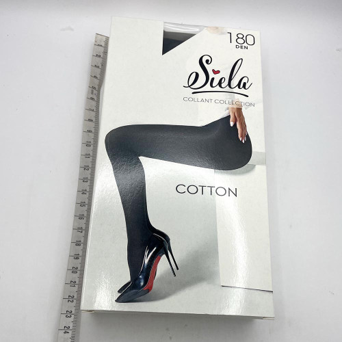 Колготи жіночі Коттон Siela 180ден №5 Неро
