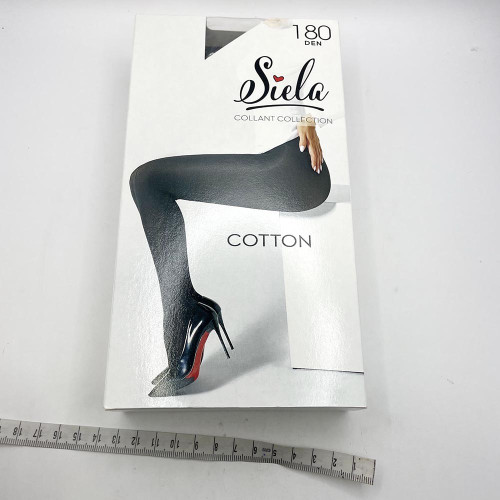 Колготи жіночі Коттон Siela 180ден №5 Неро