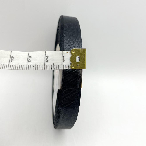 Стрічка атласна 1см 039 Чорна