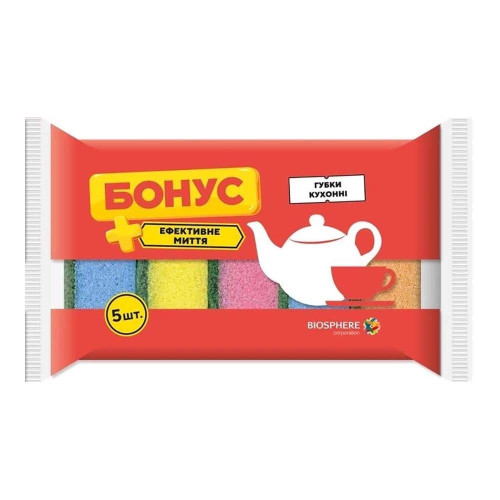 Губки кухонні Бонус 6 шт
