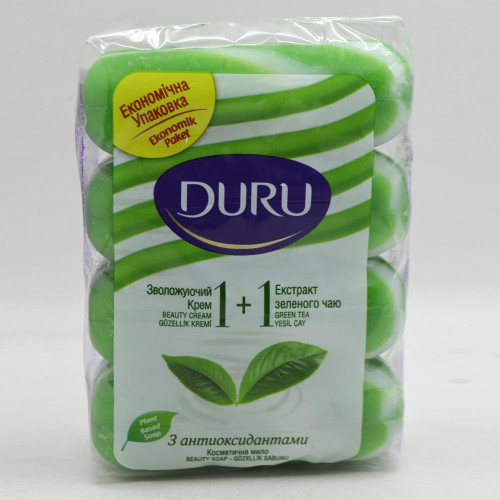 Мило Duru 1+1 4*80г Зелений чай