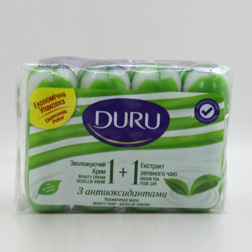 Мило Duru 1+1 4*80г Зелений чай