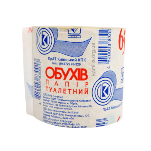 Туалетній папір Обухів 1 шт.