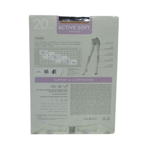 Колготи жіночі CONTE Active Soft 20ден №2 Натурал 