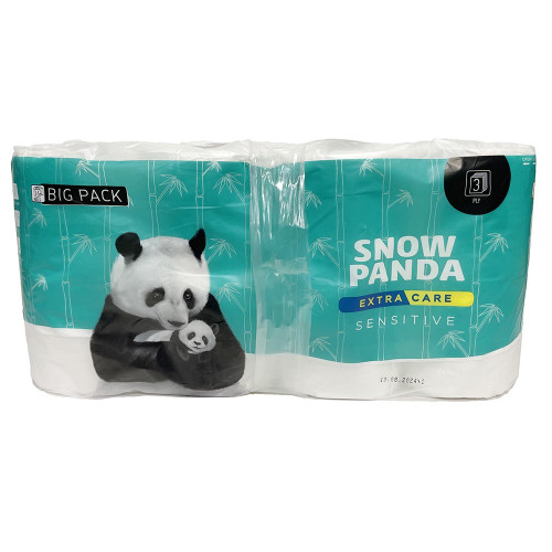 Туалетний папір Snow Panda 16шт 3-х шаровий Сенсітів