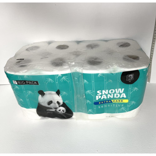 Туалетний папір Snow Panda 16шт 3-х шаровий Сенсітів
