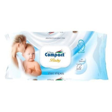 Дитячі вологі серветки Ultra Compact Sensitive з клапаном 72 шт.