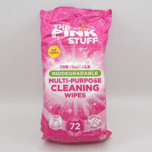 Вологі серветки для прибирання Pink Stuff 72шт Універсальні