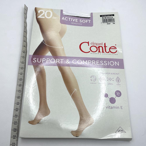 Колготи жіночі CONTE Актів Софт 20ден р.3 Мокка