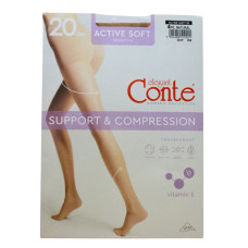 Колготи жіночі Conte Active 20ден р.4 Natural