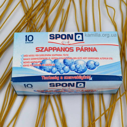 Шкребок SponQ Просочений мильним розчином 10 шт
