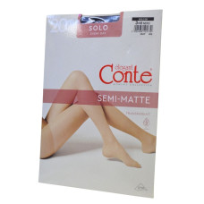 Колготи жіночі Conte Solo 20ден №3 Неро 