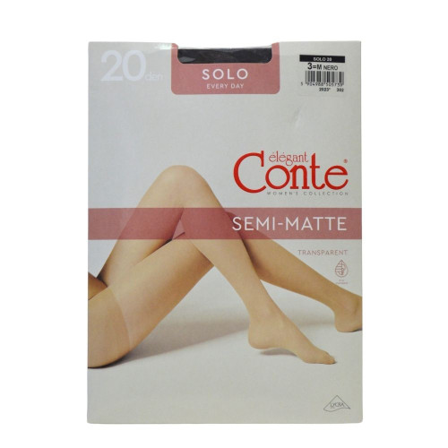 Колготи жіночі Conte Solo 20ден №3 Неро 