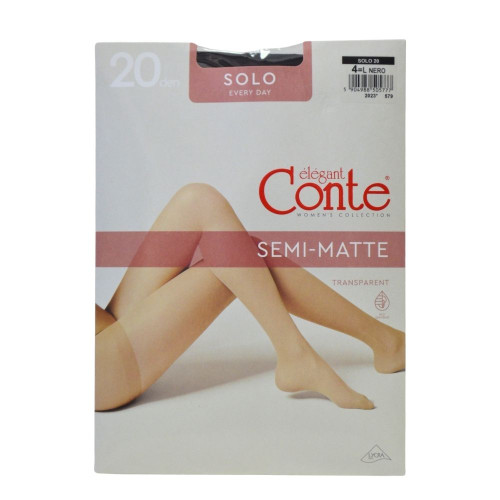 Колготи жіночі Conte Solo 20ден №4 Неро 