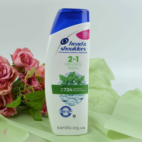 Шампунь для волосся Head & Shoulders 2 in 1 Menthol Fresh 360 мл.