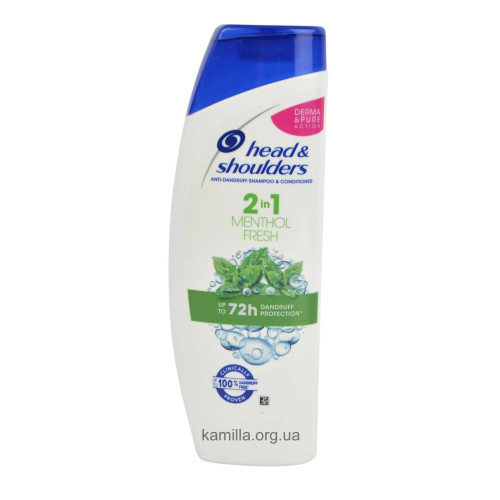 Шампунь для волосся Head & Shoulders 2 in 1 Menthol Fresh 360 мл.