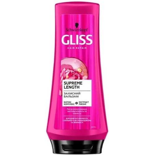 Бальзам для волосся Gliss Supreme Length для волосся схильного до пошкоджень та жирності 200 мл.