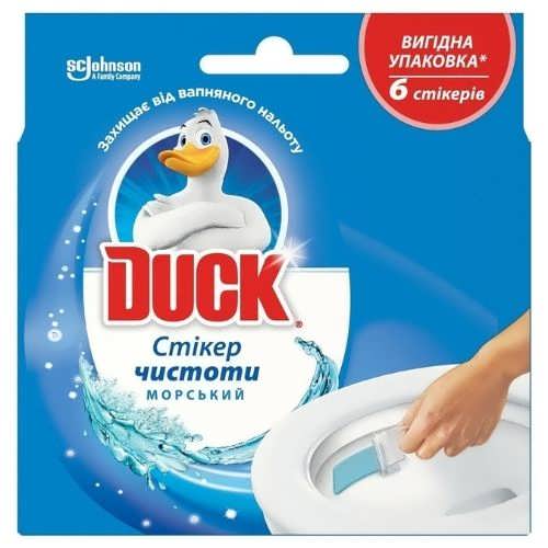 Cтікер для унітазу Duck Морський 6 шт.