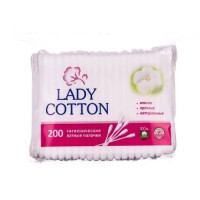 Ватні палочки Lady Cotton 200шт поліетилен
