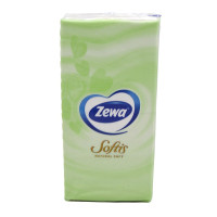 Носові хустинки Zewa Softis 10*10 3-х шарові Зелений чай