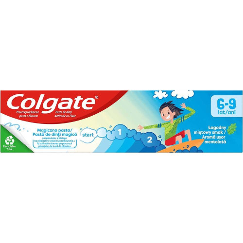 Дитяча зубна паста Colgate 50мл 6-9років Міцні зуби Свіжий подих