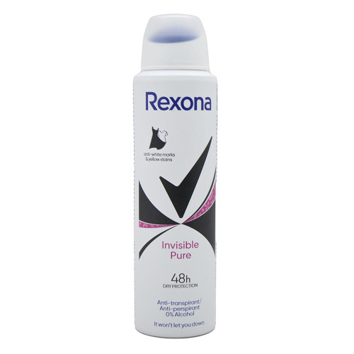 Дезодорант спрей Rexona 150мл Інвізібил Пюр