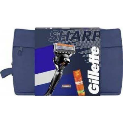Подарунковий набір Gillette Fusion бритва + гель для гоління Sharp