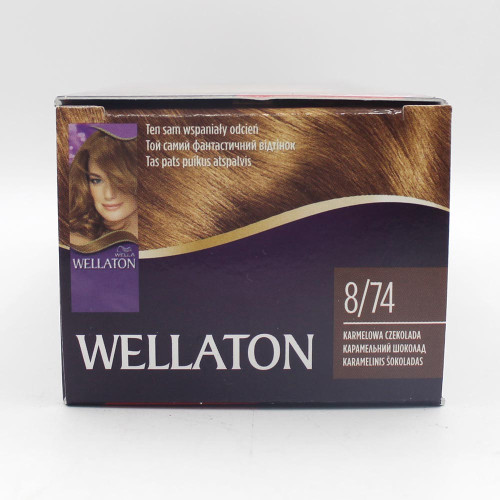 Фарба для волосся Wellaton 8.74 Шоколад з карамелю