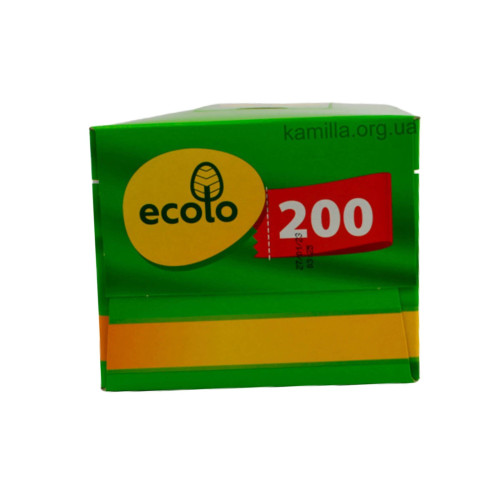 Серветки косметичні Ecolo 200шт 2-х шарові 