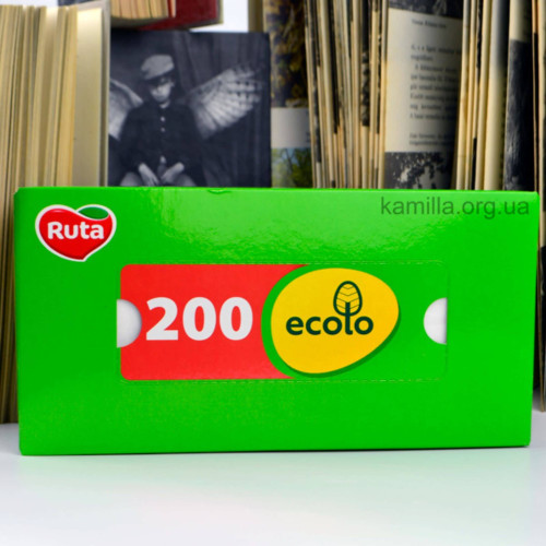 Серветки косметичні Ecolo 200шт 2-х шарові 