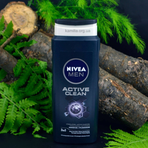 Чоловічий шампунь для волосся Nivea Active Clean 500 мл.