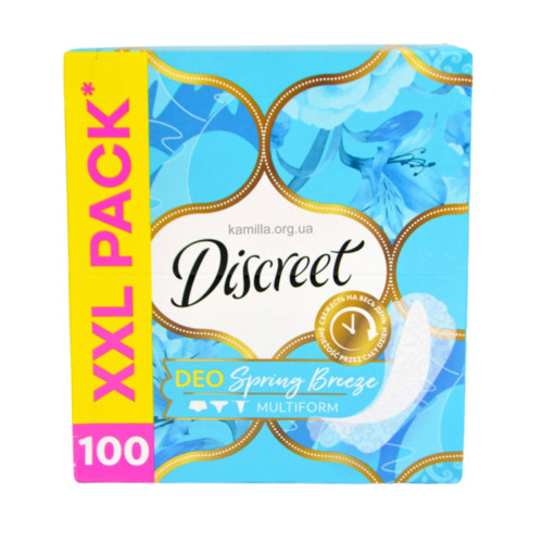 Щоденні прокладки Discreet Multiform 0% parfume 100 шт.
