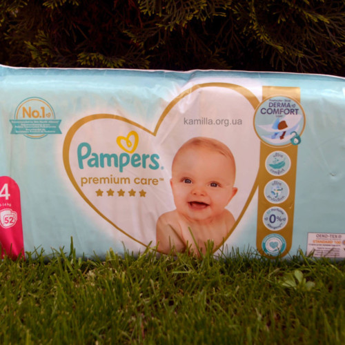 2/Підгузники дитячі Pampers Premium Care №4 9-14 кг 52 шт.