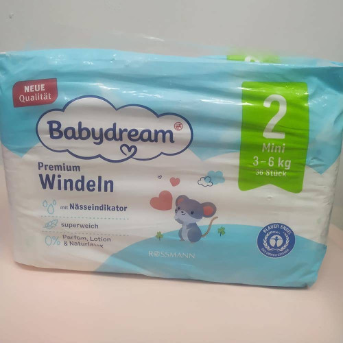2/Підгузники дитячі Babydream №2 36шт 3-6кг