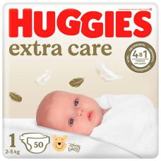 Підгузники дитячі Huggies Extra Care №1 50 шт. 2-5кг