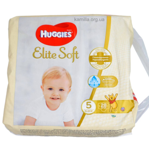 2/Підгузники дитячі Huggies Elite Soft №5 28 шт.