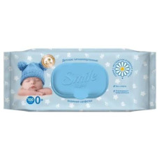 Bологі серветки Smile Ромашка 100 шт.
