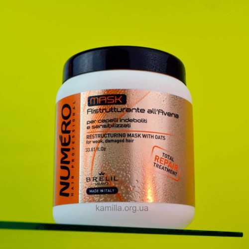 Маска для волосся Brelil Professional Numero Oats 1 л
