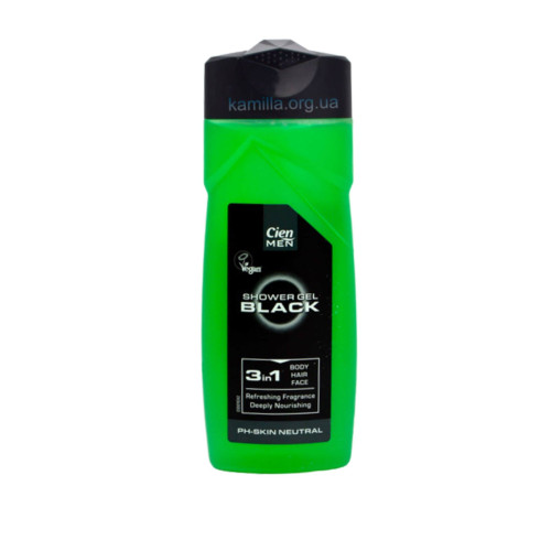 Чоловічий гель для душу Cien Black 300 мл.