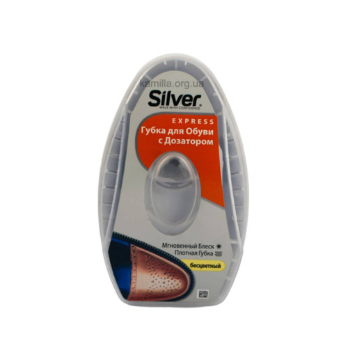 Губка-блиск для взуття з дозатором Silver Безбарвний 6 мл