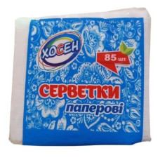 Ceрветки до столу Хосен Білі 85 шт. 