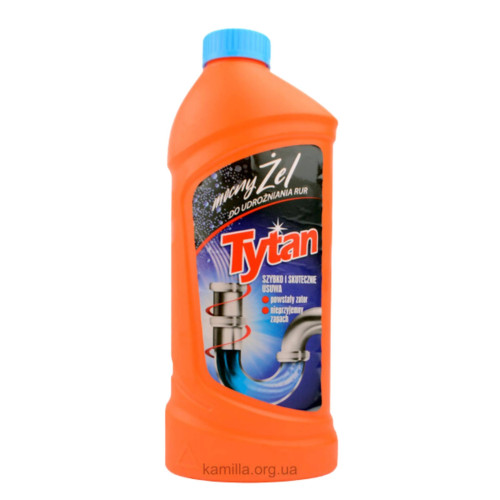 Гель для прочистки труб Tytan 1 л.