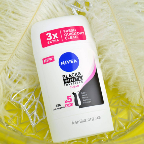 Дезодорант стік Nivea Невидимий чорне та біле 50 мл.