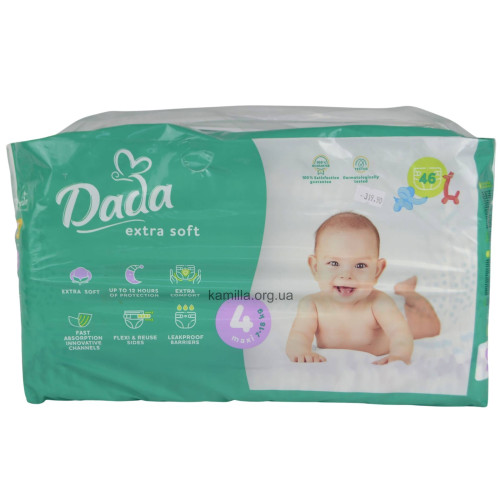 Підгузники дитячі Dada Extra Soft №4 46 шт.